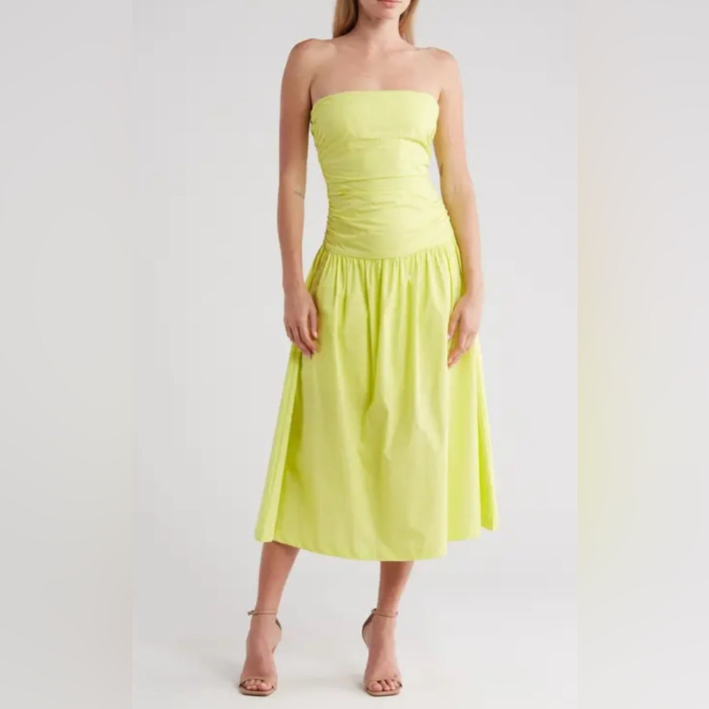 Lime Green Midi Dress